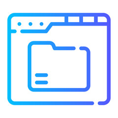 folder gradient icon