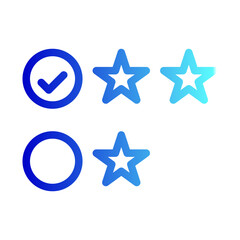 Сustomer satisfaction icon. Quality review with feedback template. Customer reputation concept vector illustration isolated on white background