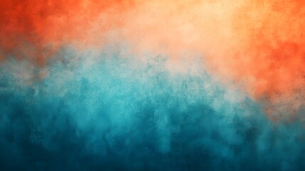 Fototapeta premium Abstract Orange And Teal Textured Background