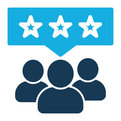 Customer review vector icon on white background. Flat vector customer review icon symbol sign from modern e commerce and payment collection for mobile concept and web apps design