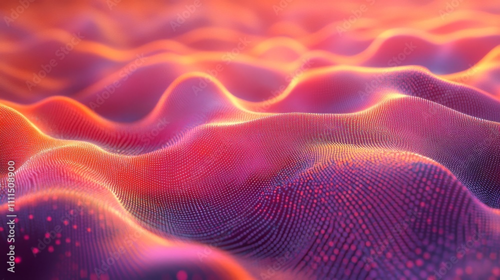 Poster technology background with wave of musical sounds. abstract digital backdrop featuring interconnecte