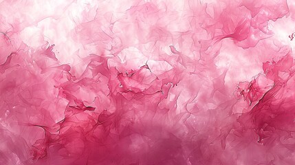 Watercolor painting with fluid pink shades, creating a soft gradient effect on white background.