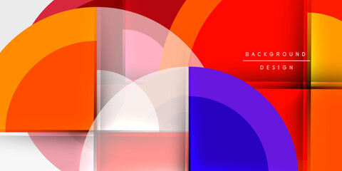 Obraz premium Techno circles and semi circles. Vector Illustration For Wallpaper, Banner, Background, Card, Book Illustration, landing page