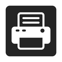 Printer Icon Stock Vector Illustration Flat Design On a Transparent Background.