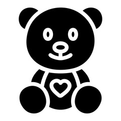 teddy bear Solid icon