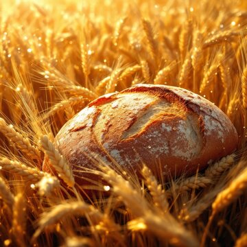 Organic wheat, a double-take on harvest & bread.