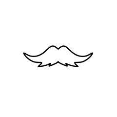 outline the mustache