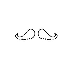 outline the mustache