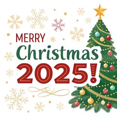 merry christmas greeting card