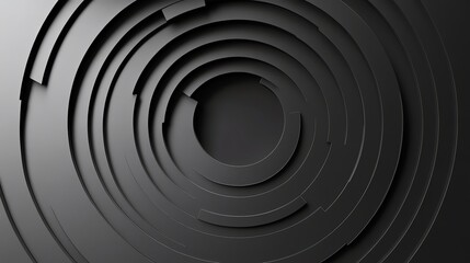 Fototapeta premium Black and white circular background.