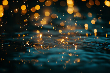 Sparkling illumination and fantastic winter-like scenery.