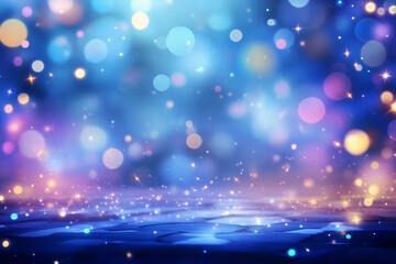 Sparkling illumination and fantastic winter-like scenery.