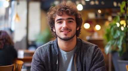 Obraz premium Young entrepreneur contributing to urban startup culture in coworking spaces