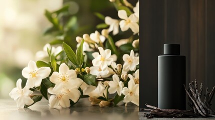 Elegant Floral Arrangements with Scented Bottle