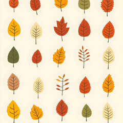 Obraz premium Autumn Leaf Illustration Background