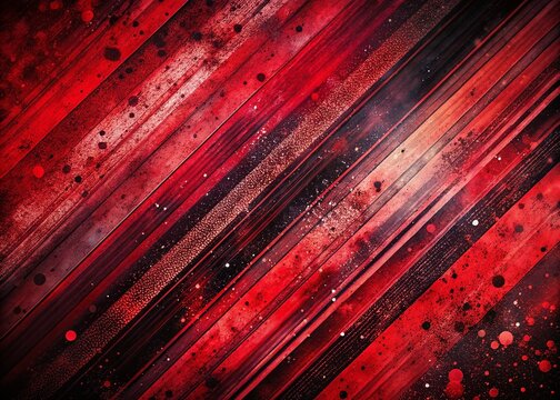 Abstract Grunge Diagonal Lines Dots Tilt-Shift Black Red