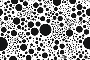 Fototapeta premium Abstract Black Circles Background Illustration