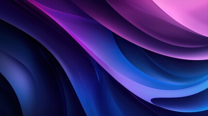 Fototapeta premium Abstract 3D purple background with curved lines, minimalistic design, simple shapes