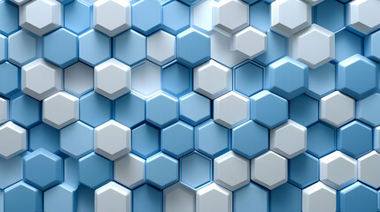 Naklejka premium Abstract 3D Hexagon Background