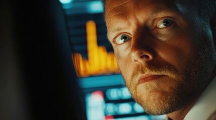 Intense Focus of a Trader in Financial Environment