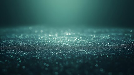 Teal Glitter Background Sparkling Lights Abstract Design
