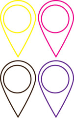 Location icon. Maps pin. Location pin. Pin icon vector. Location map icon