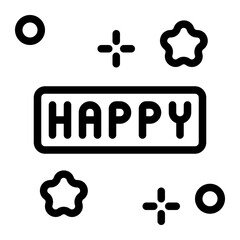 Celebration Line Icon