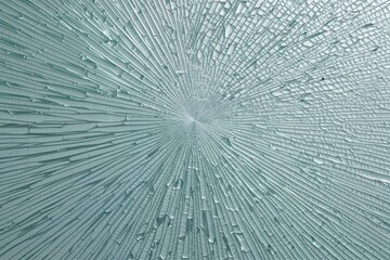 Fototapeta premium Vibrant Shattered Glass Texture on Clean White Backdrop