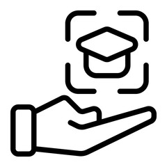 Graduational Line Icon