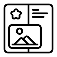 Printing Line Icon