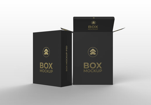 Rectangular Product Box Mockup