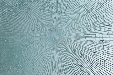 Expansive Cracked Glass Texture in Bright White Space