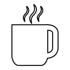 Hot milk icon in line style