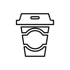 Coffee icon in line style