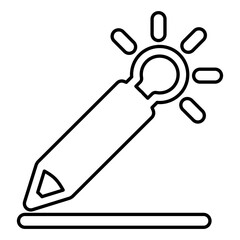 Creative icon in line style