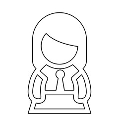 Student icon in line style