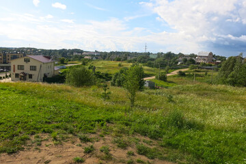 summer panorama of Sebezh in the Pskov region