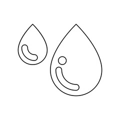 Blood icon in line style