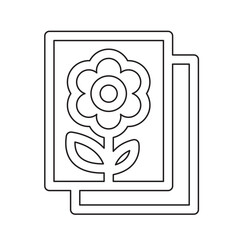 Writing icon in line style