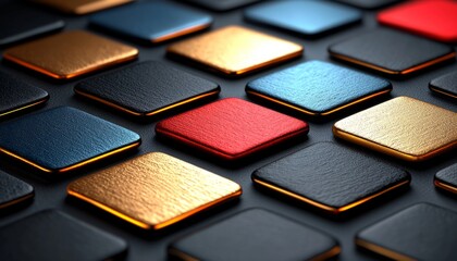 Fototapeta premium Abstract Colorful Squares Pattern Design