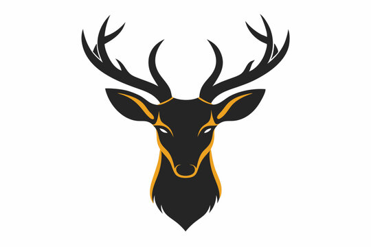 recommend clip art: deer head silhouette.