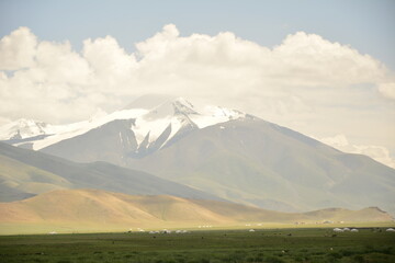 Altai Tavan Bogd National park and glaciers in Western Mongolia