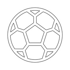 Fototapeta premium Football icon in line style