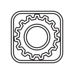 Setup icon in line style