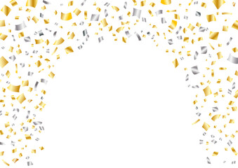金色と銀色の紙吹雪2