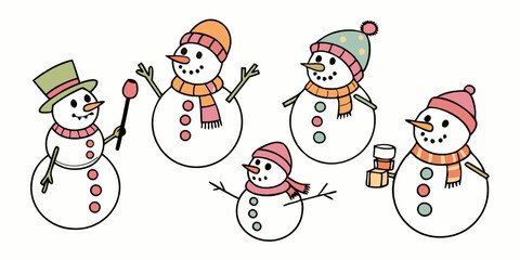 christmas snowman set