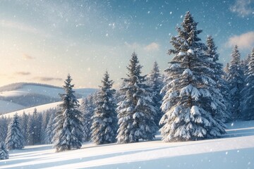 Christmas Landscape Background, Christmas Landscape Wallpaper, Christmas Scenery Wallpaper, Christmas Background, Winter landscape Wallpaper