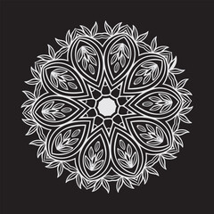 luxury ornamental mandala design background in white color