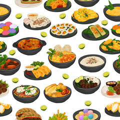 Vietnamese Traditional Cuisine Pattern