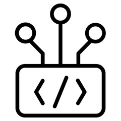 Coding Line Icon